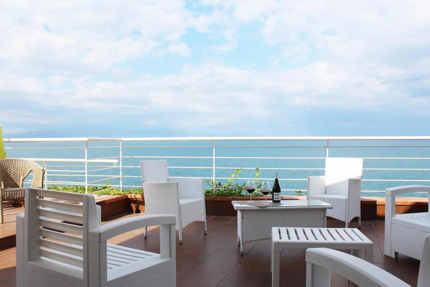 Terrazza Sul Mare Villa Agnone Bagni Exterior foto