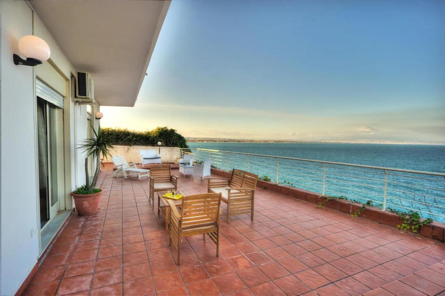 Terrazza Sul Mare Villa Agnone Bagni Exterior foto